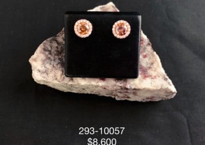 Earrings by Carleo Creations Inc - Rose Gold/ Brown