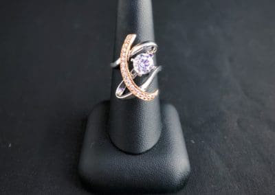 Ring by Carleo Creations Inc - two tones diamond