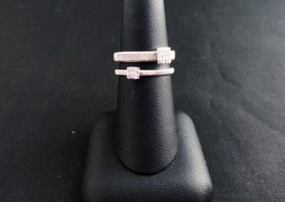 Ring by Carleo Creations Inc - white gold double band
