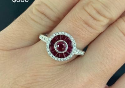 Ring by Carleo Creations Inc -Red/Circle