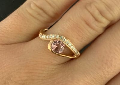 Ring by Carleo Creations Inc - Gold/Pink