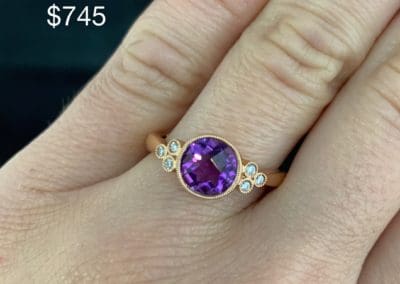 Ring by Carleo Creations Inc - Purple/Circle