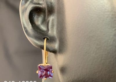 Earrings by Carleo Creations Inc - Purple Drop
