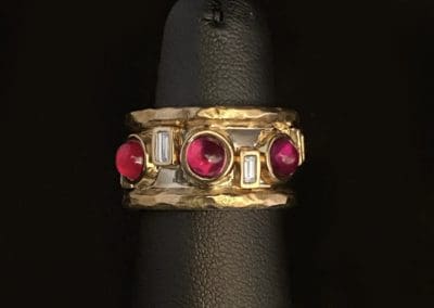 Ring by Carleo Creations Inc - Gold/Red