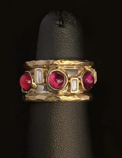 Ring by Carleo Creations Inc - Gold/Red