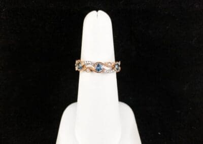 Ring by Carleo Creations Inc - Gold/ Blue