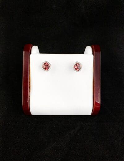 Earrings by Carleo Creations Inc - Silver/Red