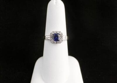 Ring by Carleo Creations Inc - Blue/Silver/Square