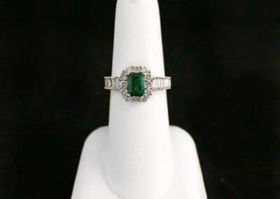 Ring by Carleo Creations Inc - Silver/Green